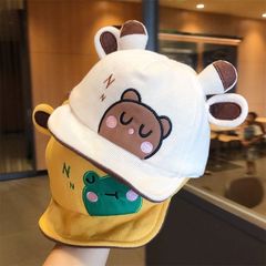 赤ちゃんの帽子春秋のアヒルの舌の帽子の漫画の乳幼児の柔らかいつばのかわいい日よけの帽子の子供の韓国版の野球帽