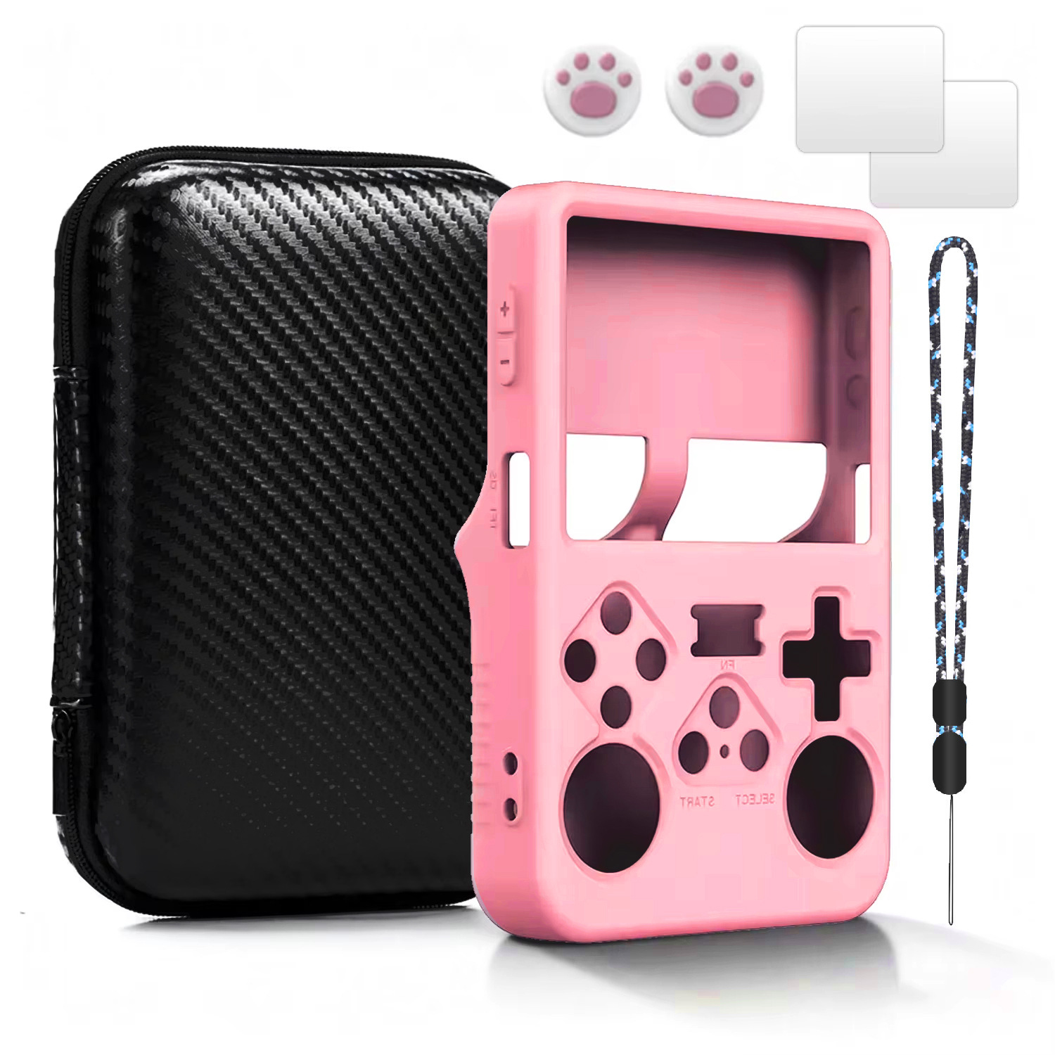 Bolsa de Almacenamiento Portátil para Consola R36S R35S R35Plus RGB20S XU10 de PU, Funda Protectora de Transporte