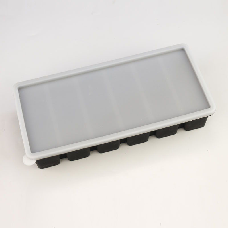 Molde de cubitos de hielo de silicona grande, fácil desmolde