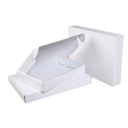 White flying machine box box in stock wholesale hard corrugated box blank express box clothing packaging packing box carton