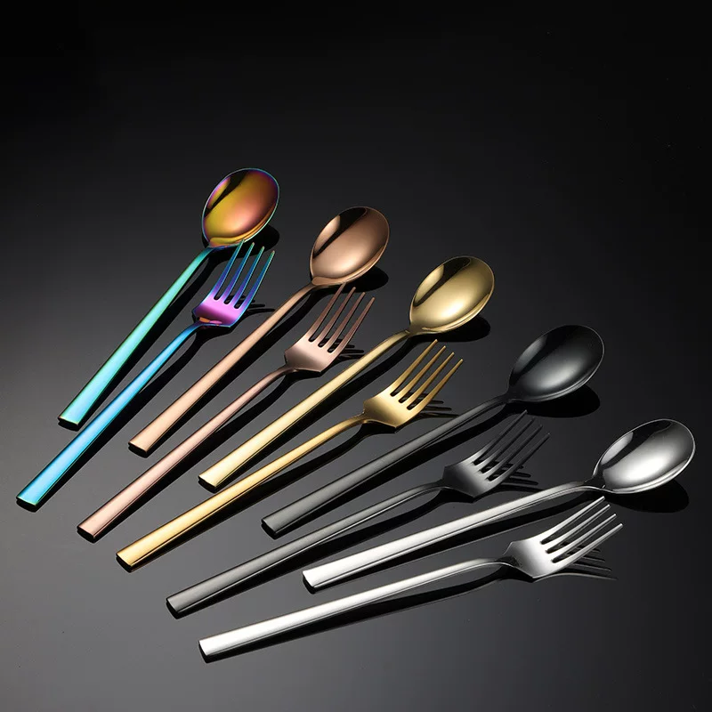 埃恩 Korean rectangular small tableware stainless steel, Birthday gift