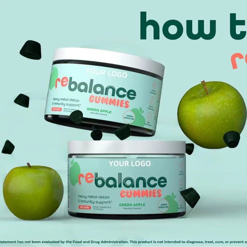 Трансграничная поставка бестселлеров TK Amazon — жевательных конфет с цеолитом ZeoliteGummies. Завод-производитель поддерживает OEM.