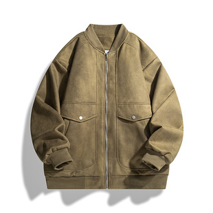 Free Shipping Spring Autumn Winter American Vintage Baseball Suit Jacket Men's and Women's Fashion Niche Aviator Jacket Couple All-Match