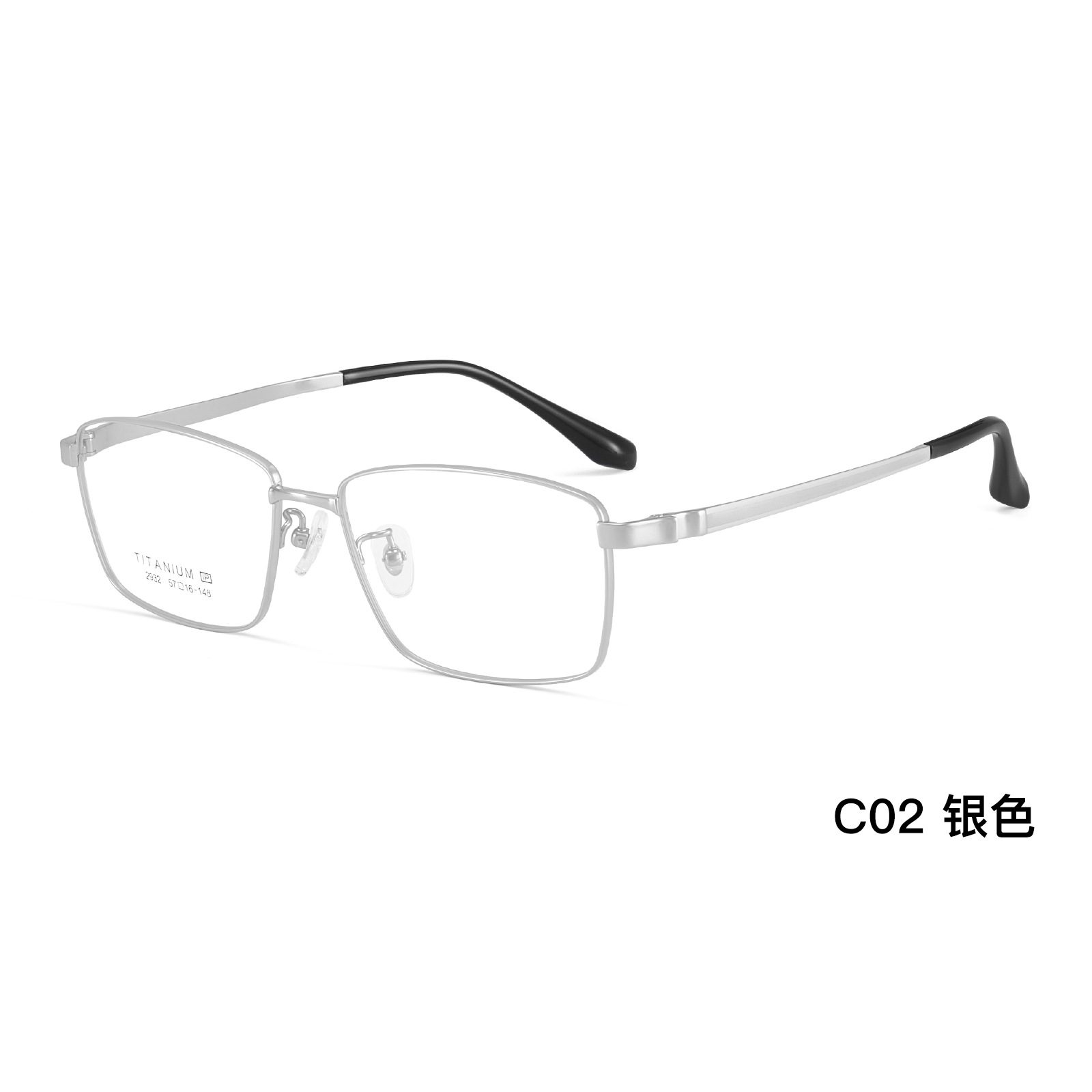 Shenzhen titanio ultraligero para hombres de titanio comercial marco de gafas de marco de titanio flexible piernas de titanio anti-deformación puede combinarse con gafas Danyang lote