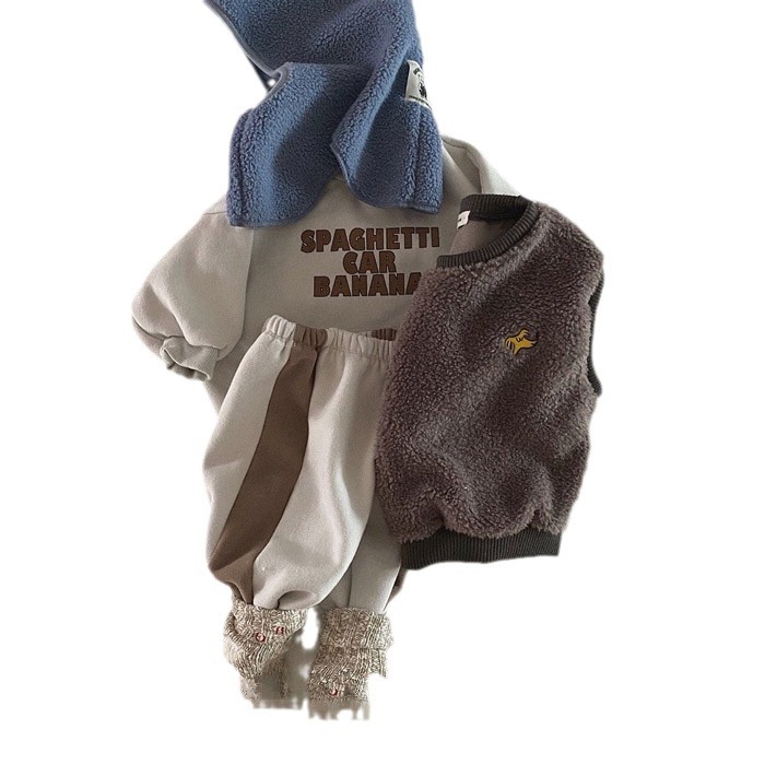Sudadera de manga larga con letras para niños, ropa de primavera, estilo coreano, ropa para niños, tops de primavera para bebés, jersey de primavera y otoño para niños