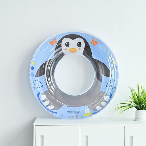 Children's Frog Penguin Print Swim Ring Thickened Inflatable Baby Underarm Ring Children's Life Jacket