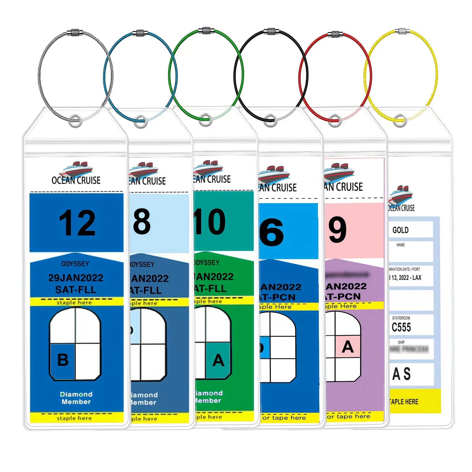 飞机托运行李箱标识牌PVC拉杆箱吊牌透明防水卡套行李牌标签挂牌