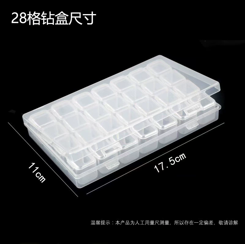 Storage box, small storage system, earrings, transparent plastic accessory