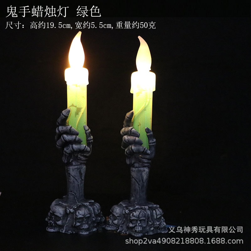 Halloween LED electrónica vela luz apoyos luminosa calabaza Luz Decoración bar fantasma Festival escena diseño decoraciones