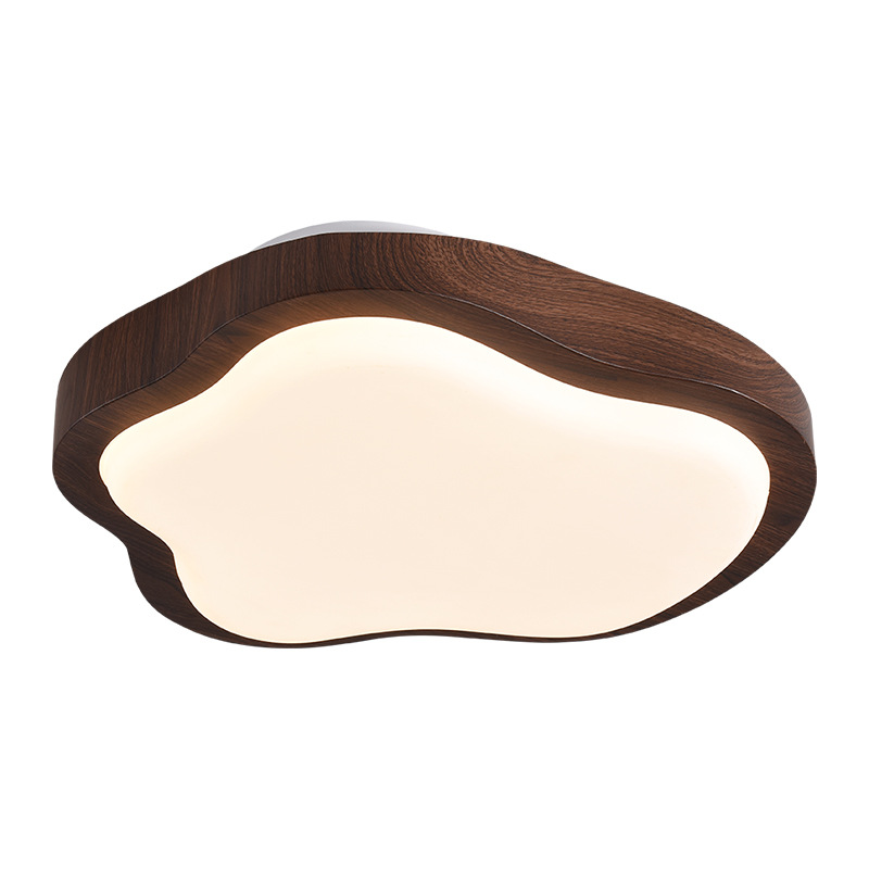 Dormitorio francés lámpara de techo estilo antiguo retro americano color nuez simple super brillante protección de ojos dormitorio lámpara 357L