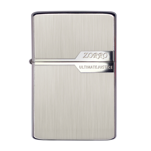 Zorro color block brushed Z91328 brass kerosene lighter windproof electroplated brushed manufacturer wholesale lettering