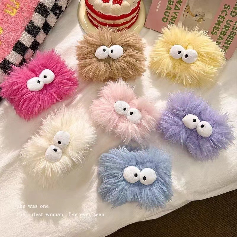 Nuevo lindo divertido feo lindo ojos grandes lavado de cara correa de muñeca de felpa absorbente fuerte lavado de cara impermeable y a prueba de humedad pulsera