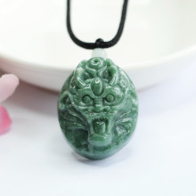 眷钰 天然A货翡翠生肖龙吊坠玉石龙头挂件工厂批发代发FC2090805