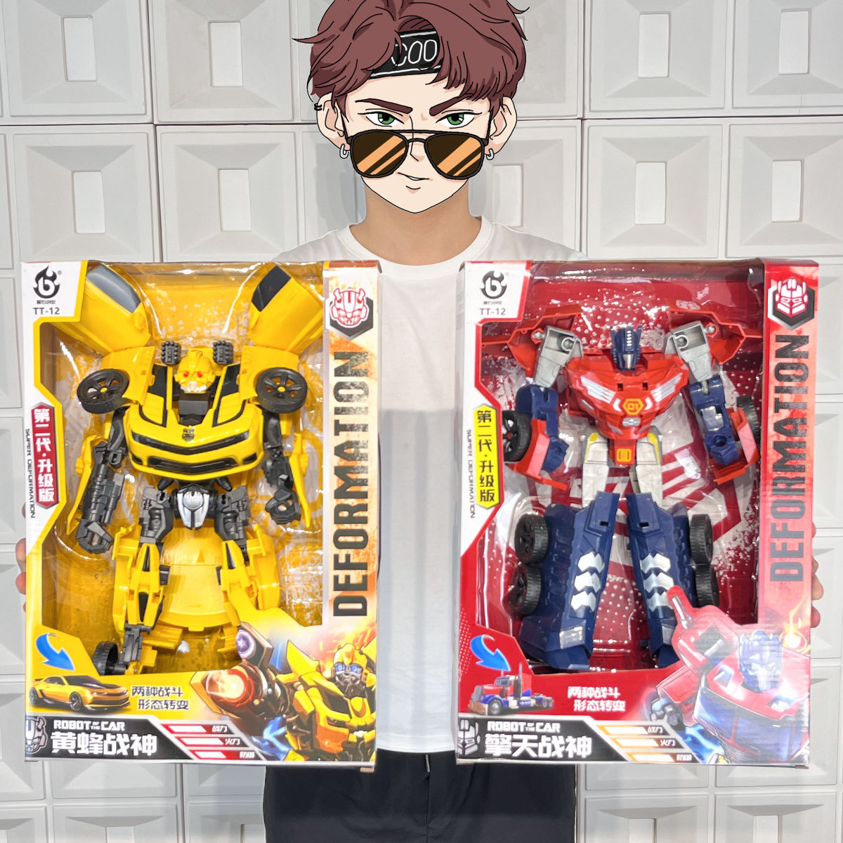 Niños juguetes de transformación King Kong Mecha Hornet Optimus Prime Robot Regalos de inscripción de instituciones de jardín de infantes