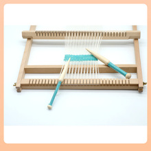 ⇗diy编织工具织毛衣围巾挂毯梭棒单头实心榉木毛线短棒针针织用