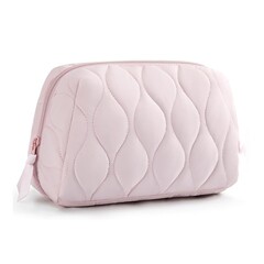 新品キルティング羽防水洗面バッグ化粧品収納プラスマット旅行手持ちジッパー化粧品携帯収納バッグ