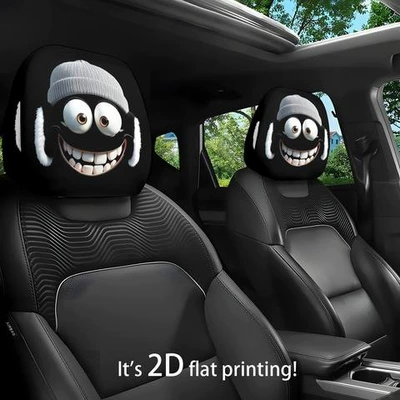 shipped on behalf of customers, car | Universal seat cover - hellcat-with-earmuffs-double-sided-printing-1-piece