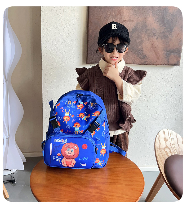 Mochila de nylon para estudiantes de escuela primaria protección de columna vertebral para reducir la carga de los niños grado 1, grado 2, grado 3 niños y niñas mochila ultraligera