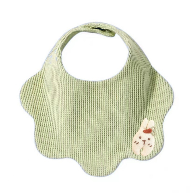 녹색 토끼 입체 턱받이