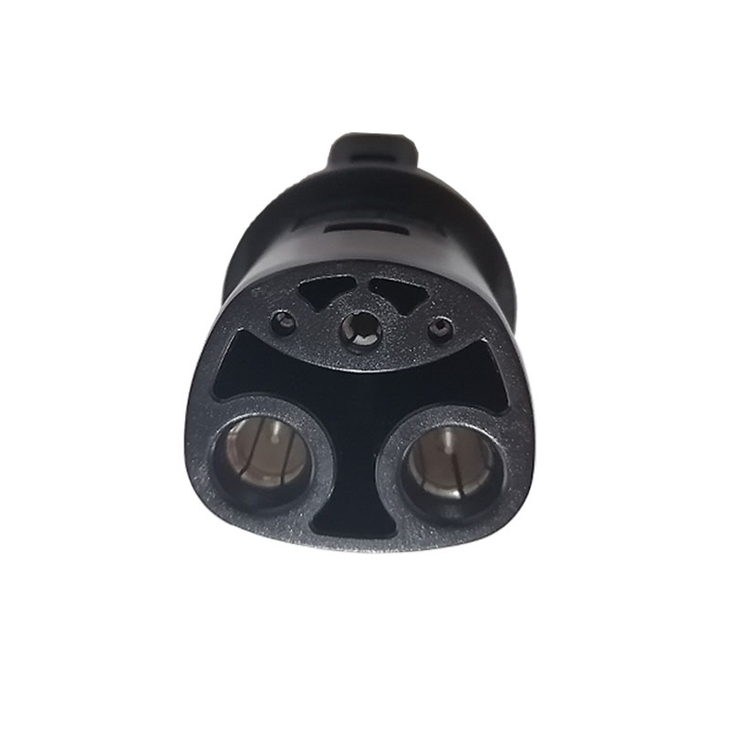 新能源汽车充电枪转接头 美标转特斯拉转接头五孔转2孔 电动汽车