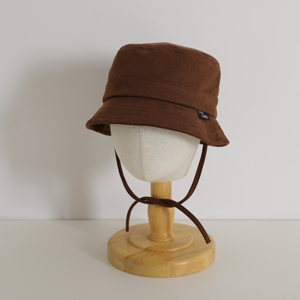 Sombrero de bebé japonés primavera y verano moda ins cóncava forma sombrero de pescador para niños y niñas sombrero de color puro transpirable