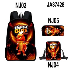 跨境新款背包男孩忍者樂高動漫卡通學生印花圖案書包筆袋單肩包