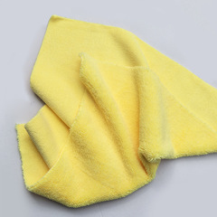 Absorbent microfiber car wipes, hot edge car wash towels, thickened small square towels, high and low wool beauty cleaning rags