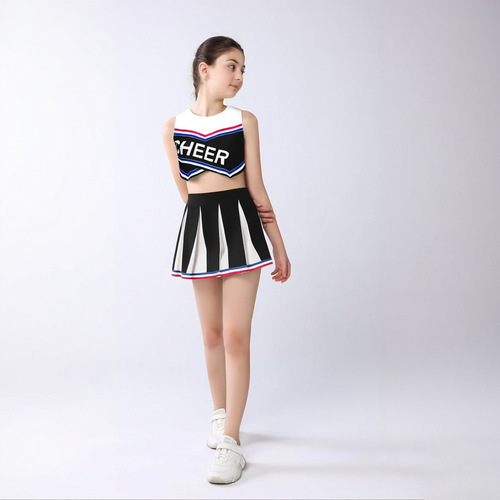 Cheerleading performance Student team competition Sports performance uniform European and American children's cheerleading costumes