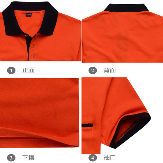 Waiter's Work Clothes T-Shirt Set Women's logo Hotel Catering Hot Pot Milk Tea Hotel Supermarket Short-sleeved Men's Printing