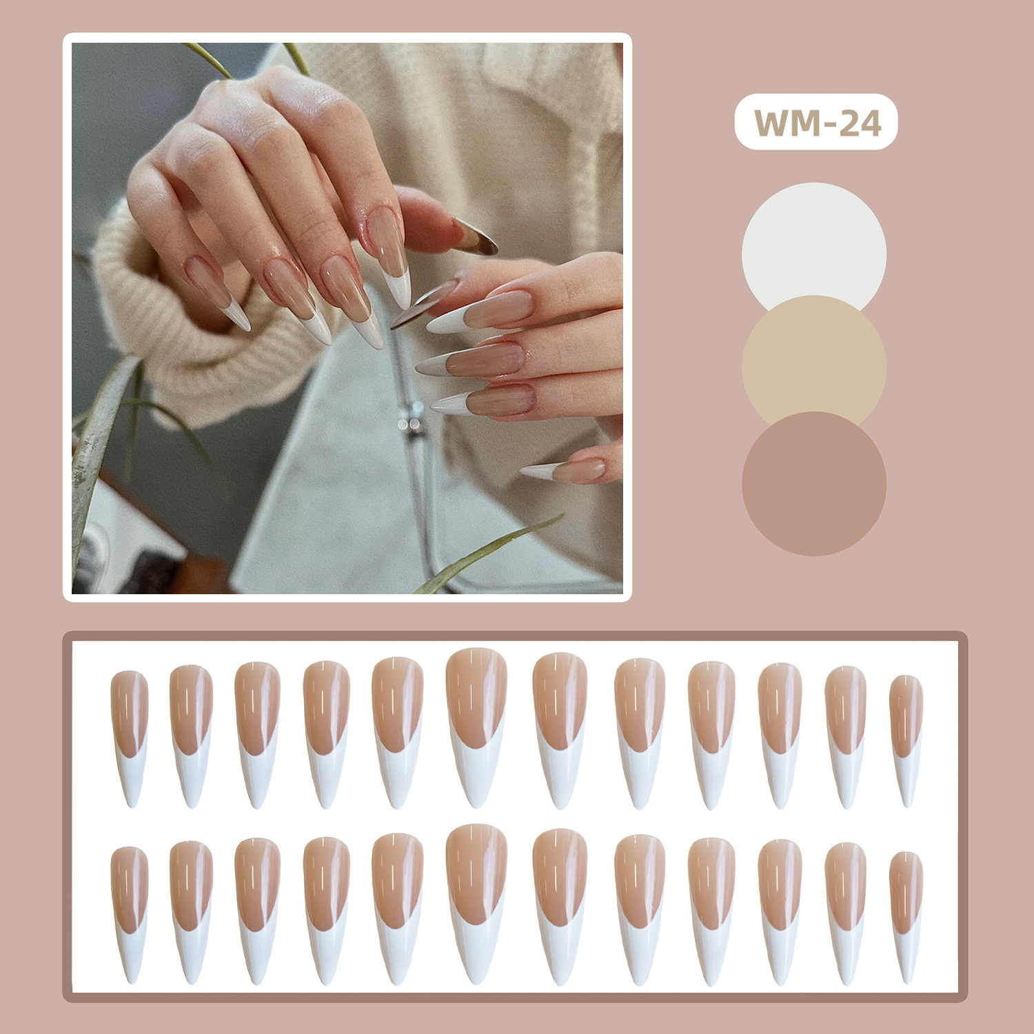 37g Weight Christmas Festival Cute Style Christmas Cute Press On Nails 8