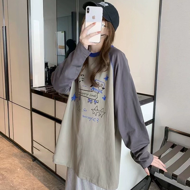 ADER Autumn skateboard, cartoon cotton long-sleeve