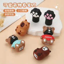 可爱卡通软胶小熊卷笔刀削铅笔器转笔刀礼物学生奖品铅笔刀削笔器
