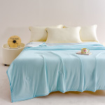 A类母婴级凉感丝夏凉被儿童空调被冰丝夏被薄被子凉感科技薄款