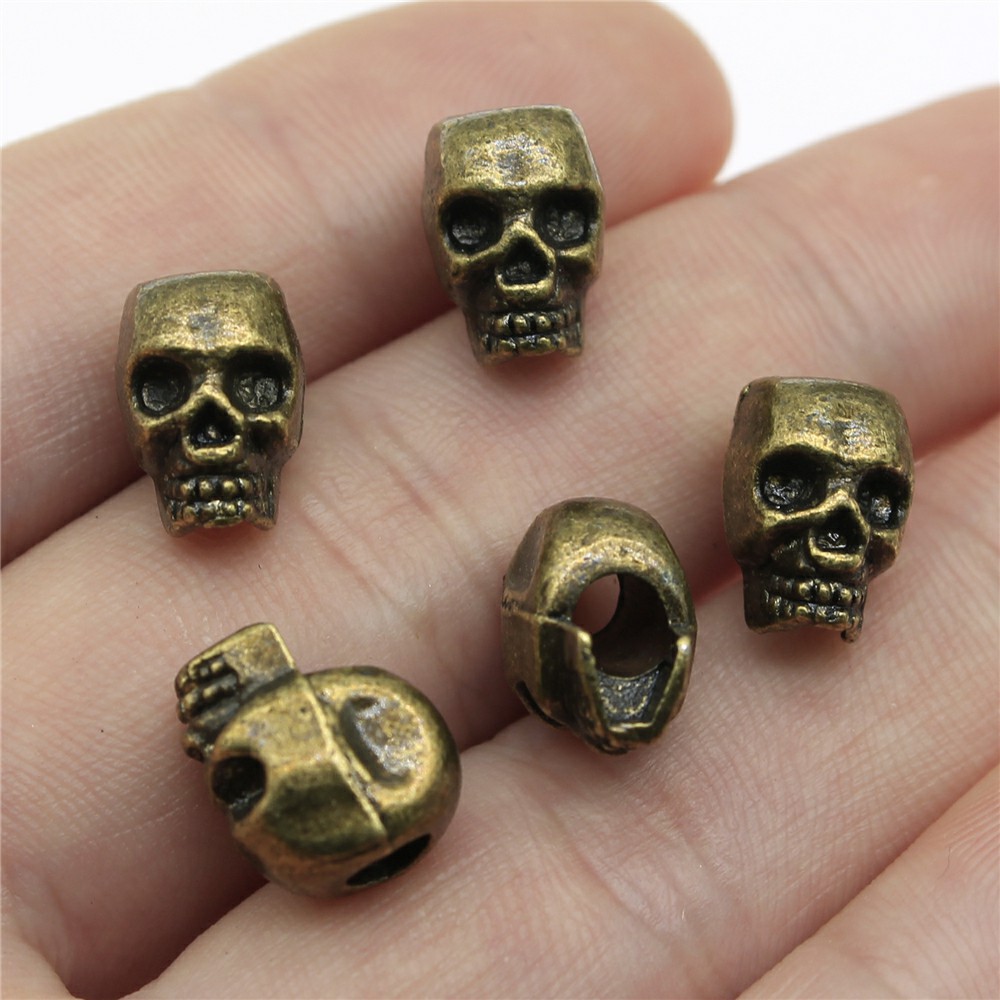 1 Piece Hip-hop Retro Skull Alloy Plating Beads Jewelry Accessories display picture 7