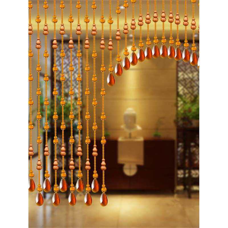 Peach Wood Small Beads Gourd Curtain DIY Handmade Beaded Partition Beads Door Curtain Bedroom Curtain Bead Curtain Loose Beads