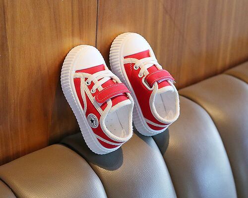  Spring and Autumn New 0-1-8 Years Old Children Canvas Shoes Slip-on for Boys and Girls Sports Shoes Canvas Shoes