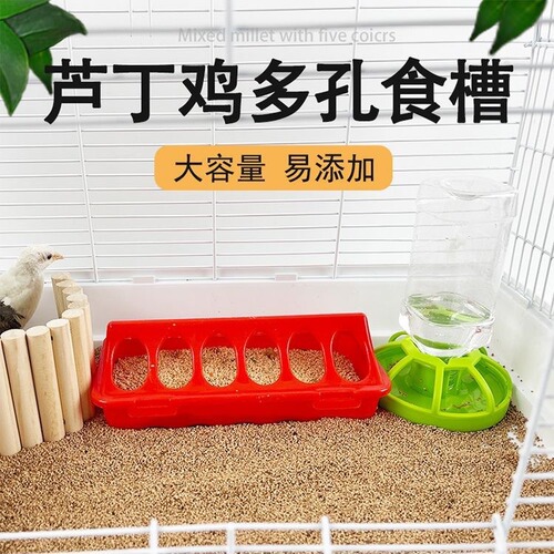Rutin chicken feeder chicken feeding trough pigeon feeding trough water feeding anti-splashing chicken raising feed trough chicken trough equipment