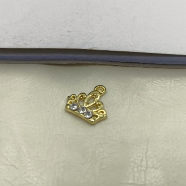 Golden hexagonal pendant