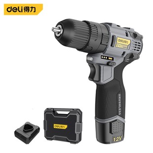 Deli tool brushless Lithium electric impact drill electric drill hand gun drill electric screwdriver electric rotary household hand drill punching