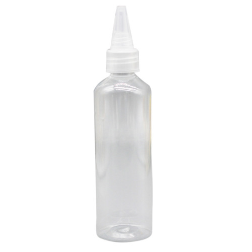20 30 50 100ml pointed transparent plastic bottle lotion squeeze bottle pet small bottle with lid