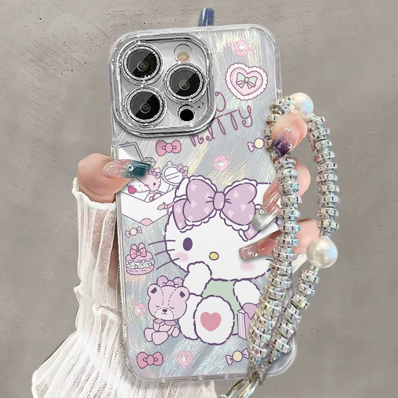 Huawei, Honor, Hello Kitty, Xiaomi, совместимый чехол с бантом, мультяшный объектив