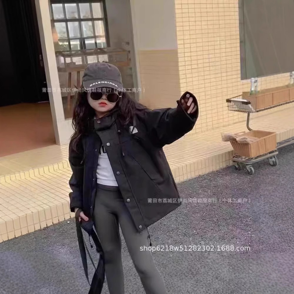 어린이 1990 자켓 3 대 1 TNF 방풍 방수 아동복 야외 하이킹 세트 캐주얼 코트의 미국 버전