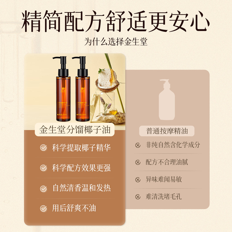 分馏椰子油SPA级免洗护理全身按摩精油身体油护肤护理厂家批发|undefined