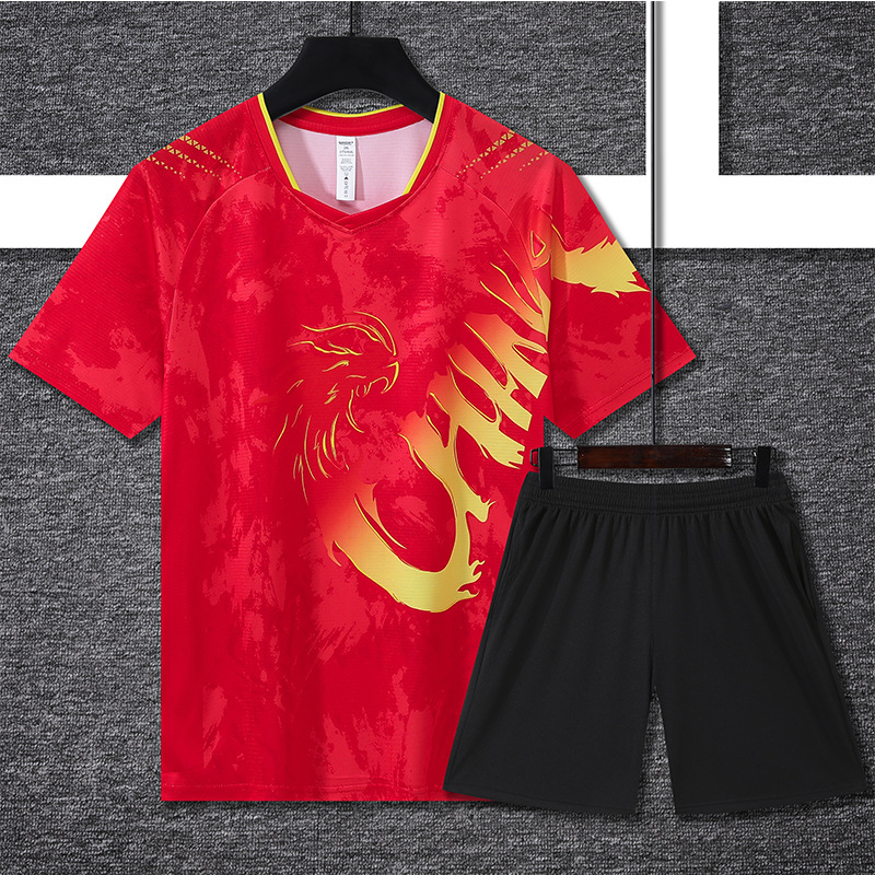 Nuevo traje de bádminton, ropa deportiva de verano, equipo al aire libre para adultos, ropa de entrenamiento competitivo, jersey de bádminton