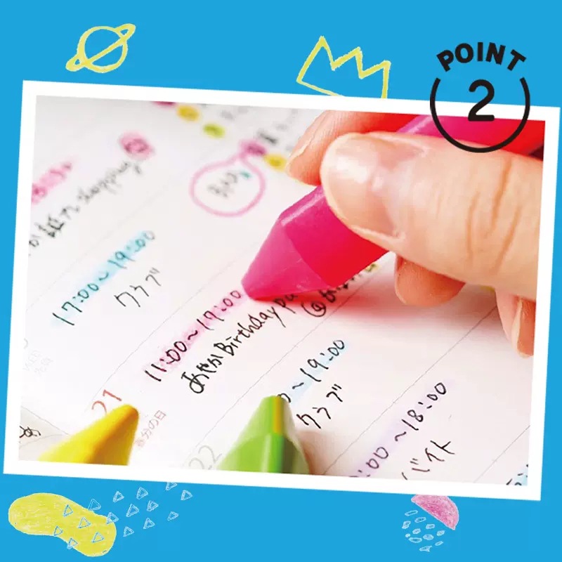 Japonés Sakura Cherry Blossom COUPY resaltador crayón marcado pluma mano cuenta estudiante marcador color