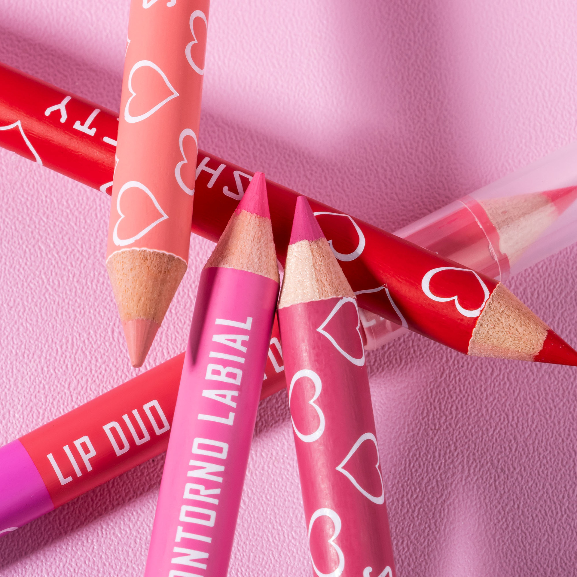 SHCOETY Cross-border double-headed dual-color wooden lip liner pen matte, long-lasting, easy to color, non-stick to cups, outlining pen makeup undefined