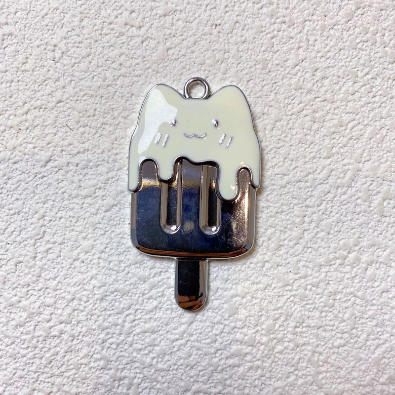 合金アイスクリームキーホルダーペンダント合金 DIY キーチェーンカップルバッグ車のペンダントアクセサリー|undefined