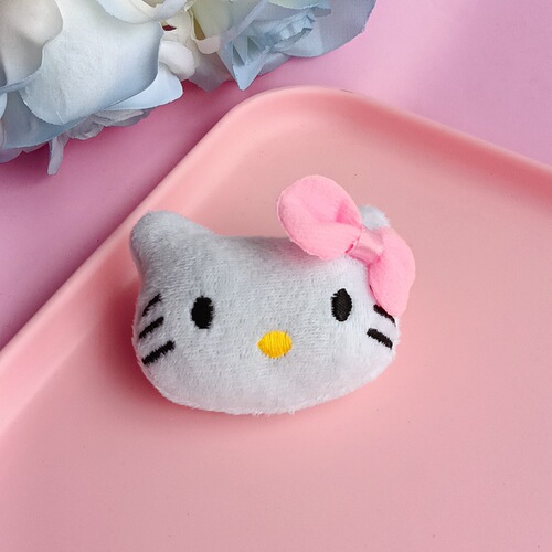 Cute Cartoon Plush Doll Brooch Sanrio Soft Cute Girl Pin Jade Dog Bag Shoe Buckle Clothing Accessories