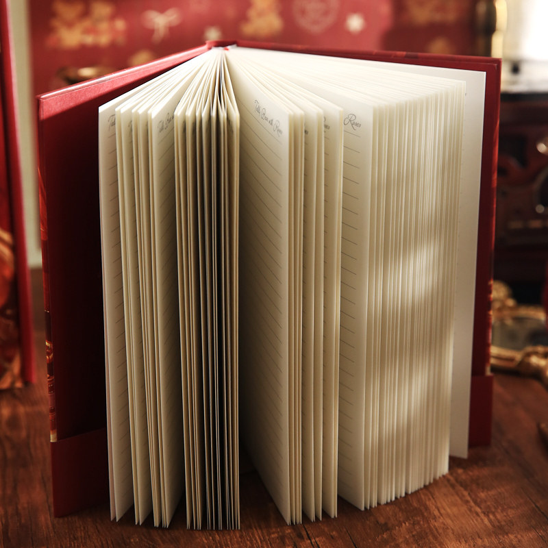 Mr. Paper Caja de regalo de tapa dura Little Bear Romantic House Juego de bloc de notas para estudiantes de dibujos animados Cuaderno de papelería de alto valor