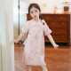 2025 Summer New Chinese Style National Style Cheongsam Skirt Women's Middle and Big Children's High-grade Hanfu Baby Girl's Antique Children's Skirt